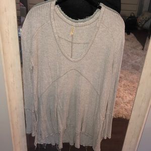 Free People Grey Thermal